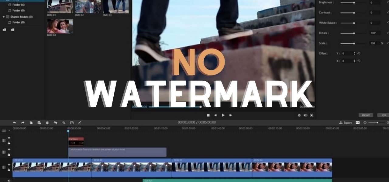video editing software without watermarks
